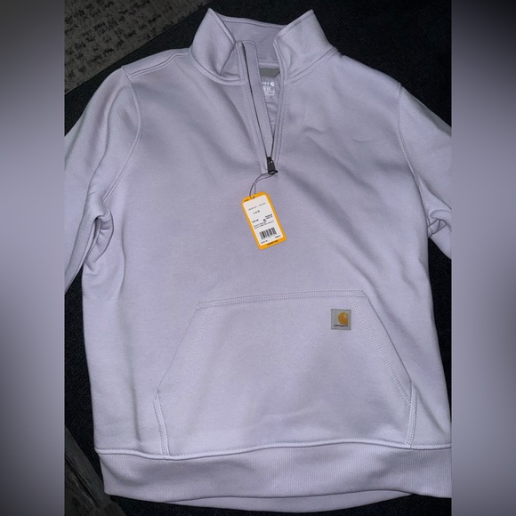 Carhartt Tops - Carhartt NWT Lavender Quarter-Zip Pullover